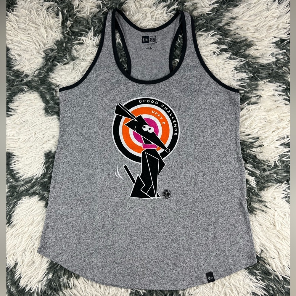 New Era X AKC Women's Gray Up Dog Challenge Tank Top Size Large